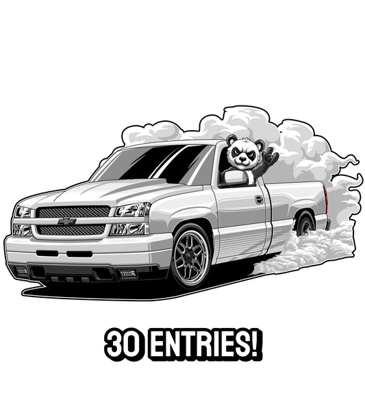 PRE-ORDER / PANDA DECAL (30 ENTRIES)
